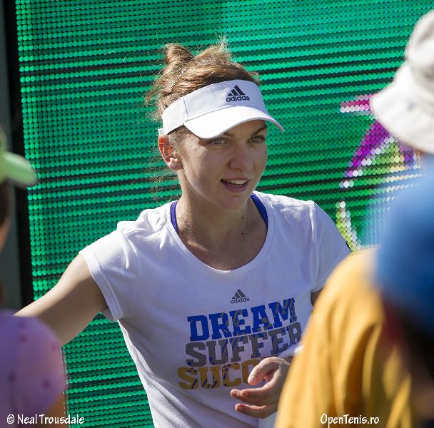 Simona Halep - antrenamente la BNP Paribas Open